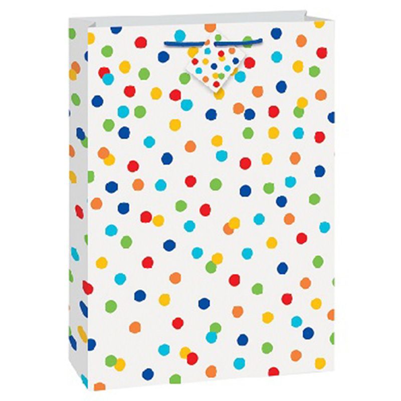 Unique Rainbow Polka Dots Jumbo Gift Bag