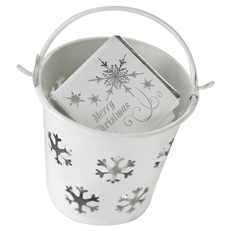 Neviti - Snowflake Pails 5pcs - White