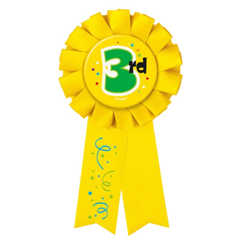 Unique - 3rd Award Ribbon - Yellow