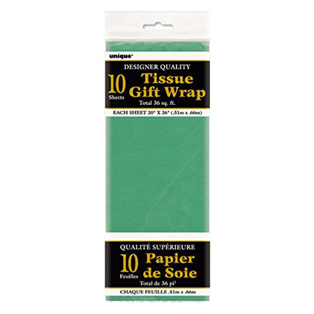 Unique - Tissue Sheets Pack of 10 - Green