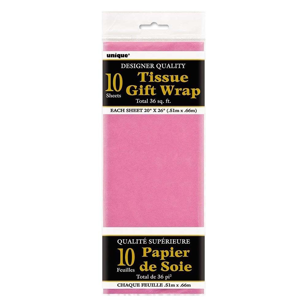 Unique - Tissue Sheets Pack of 10 - Hot Pink