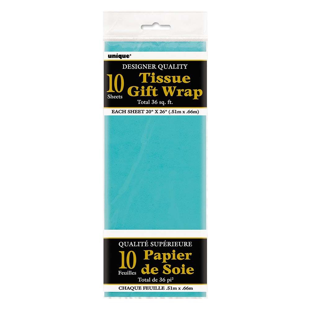 Unique - Tissue Sheets Pack of 10 - Teal Green