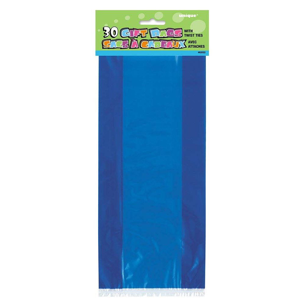 Unique - Cello Bags Pack of 30 - Royal Blue