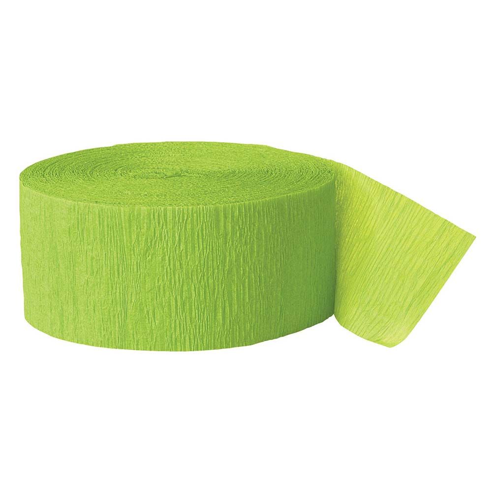 Unique - Crepe Streamer - Lime Green