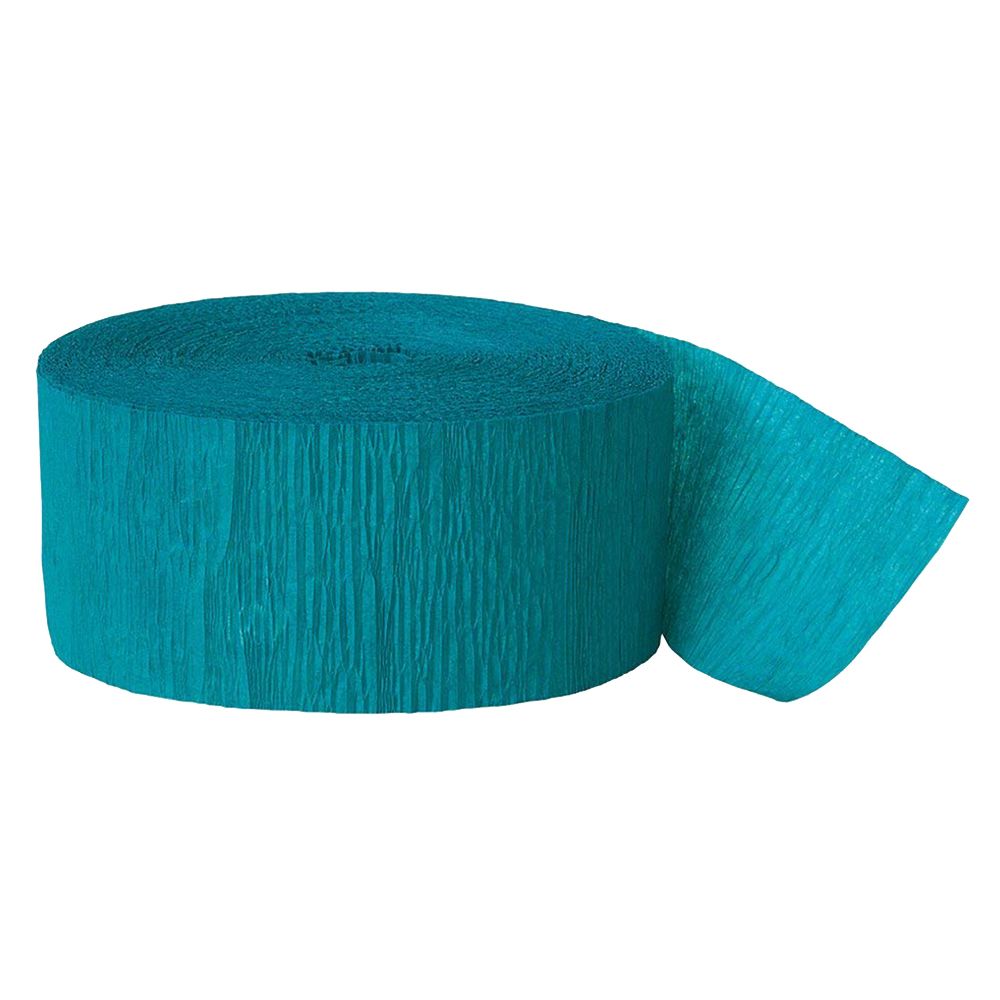 Unique - Crepe Streamer 24.6m - Teal Green