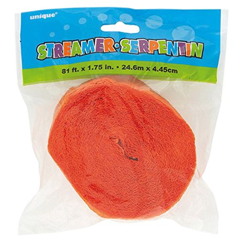 Unique - Crepe Streamer - Orange