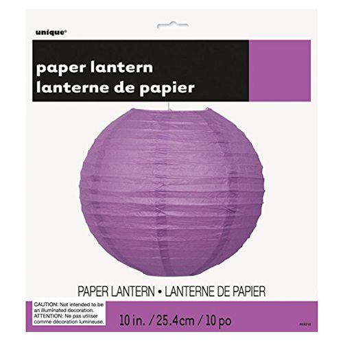 Unique - Round Paper Lantern - Purple