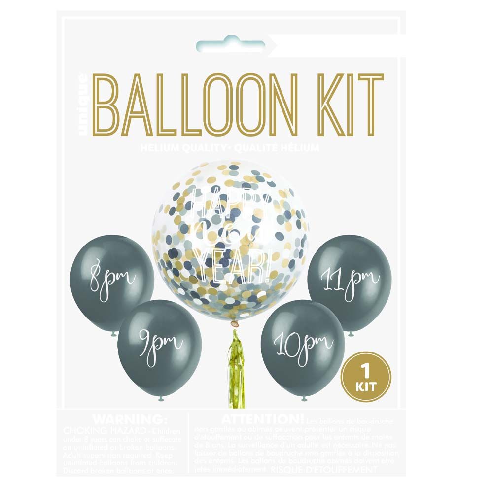 Unique - New Years Countdown Balloon Kit - 5 pcs