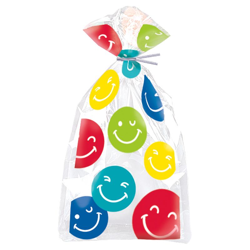 Unique - Smile Face Cellophane Bags