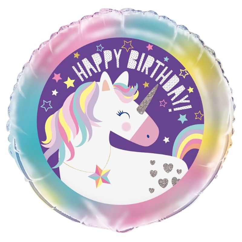 Unique - 18" Unicorn Party Birthday Foil Balloon