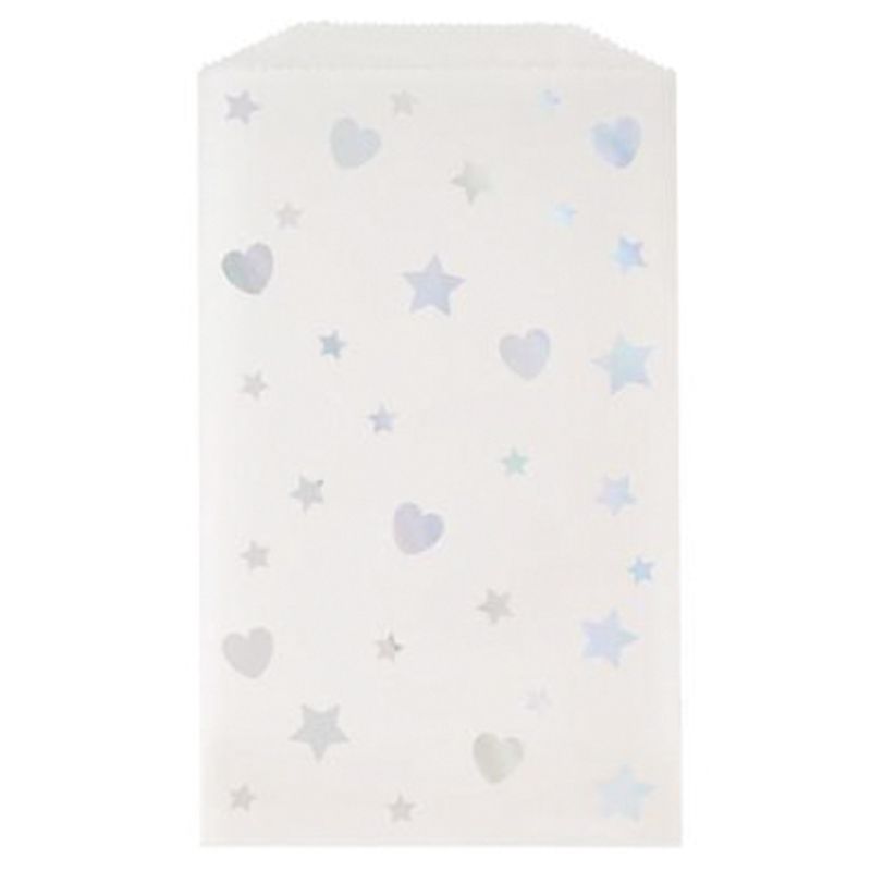 Unique - Iridescent Hearts & Stars Treat Bag