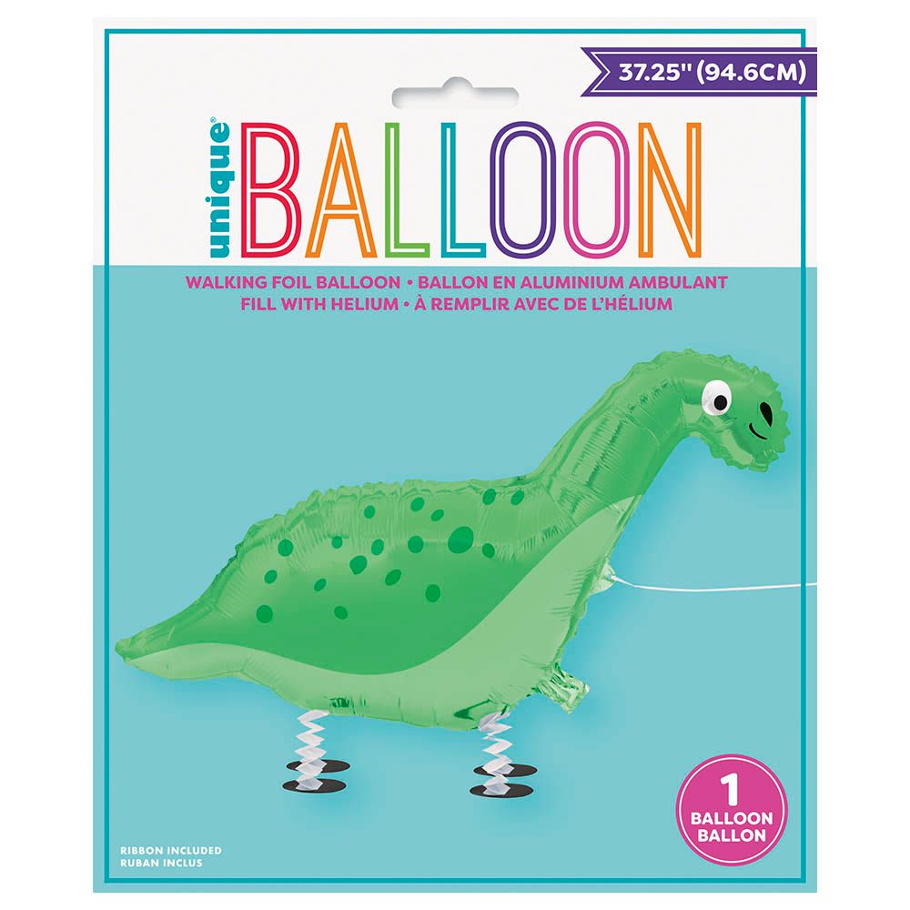 Unique - Walking Pet Dinosaur Foil Balloon