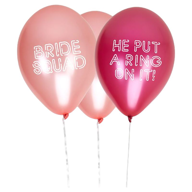 Neviti - Bride Squad Balloons - He Put a Ring on It