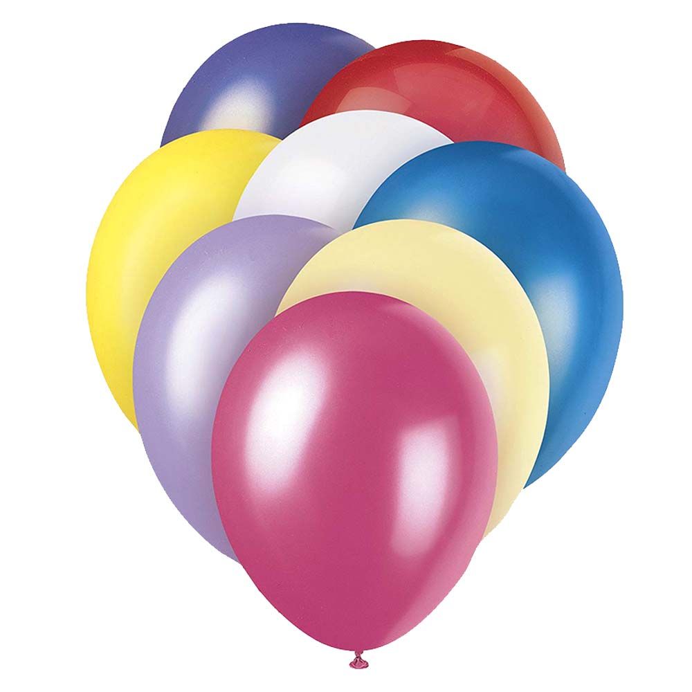 Unique - Pearlised Assorted Pastel Balloons Pack of 8