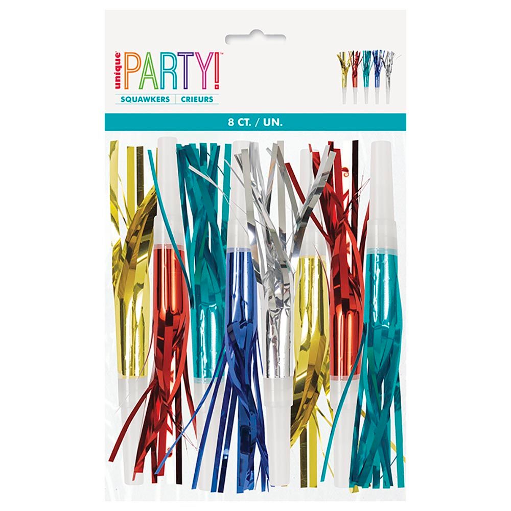 Unique - Foil Fringe Party Blowouts