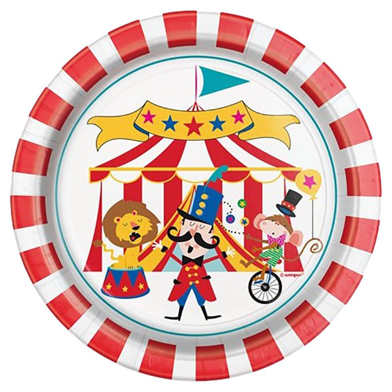 Party Camel - Circus Carnival Dessert Plates - 8pcs