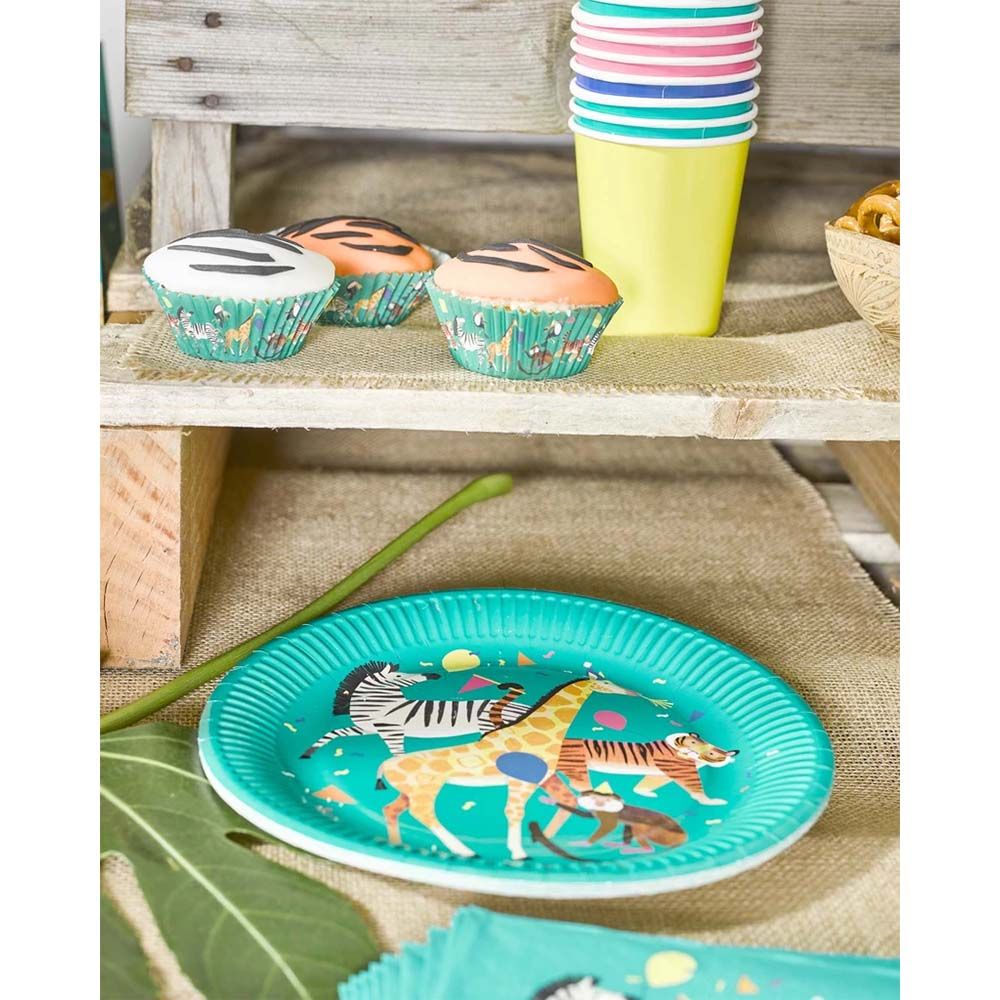 Talking Tables Party Animals Cake Cases Green