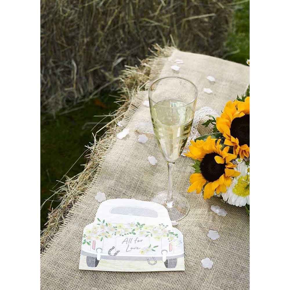 Talking Tables - Boho Bride Car Shaped Napkins