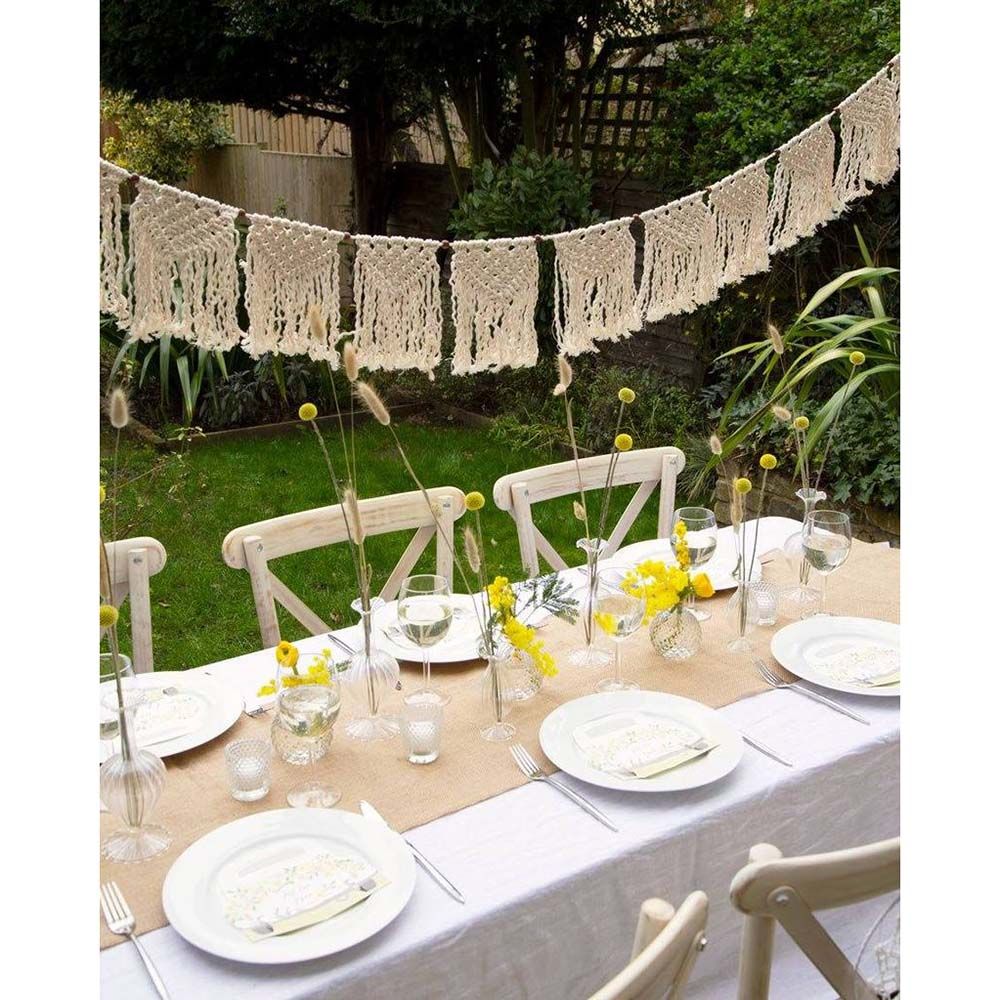 Talking Tables - Boho Macrame Garland - Cream