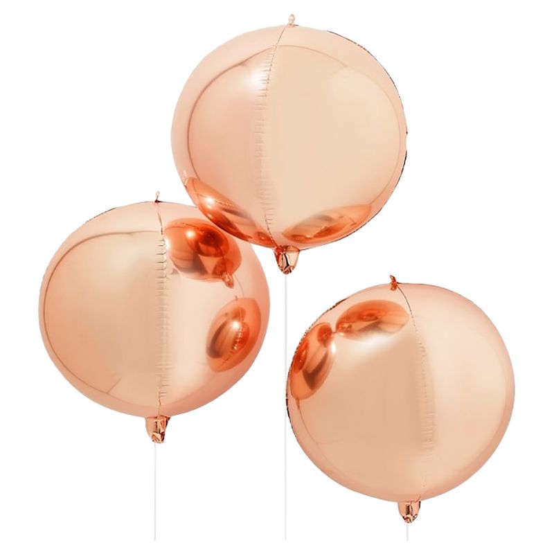 Ginger Ray - Rose Gold Orb Balloons