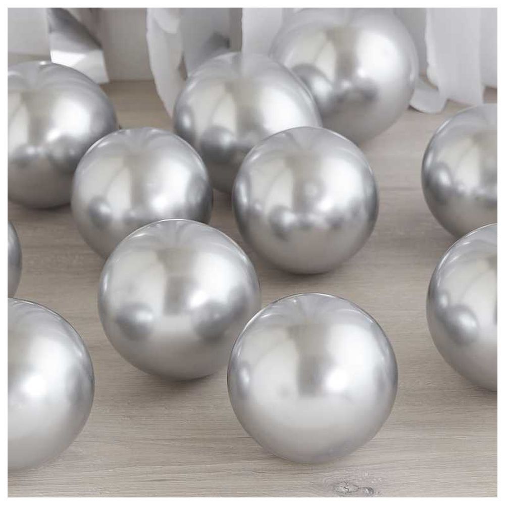 Ginger Ray - Silver Chrome Balloon Pack