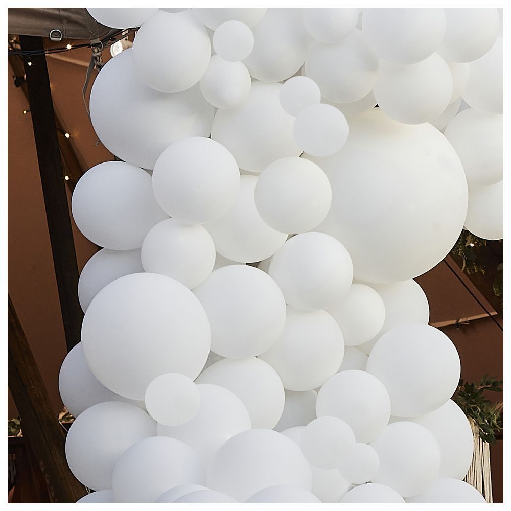 Ginger Ray - Luxe Balloon Arch Kit - White