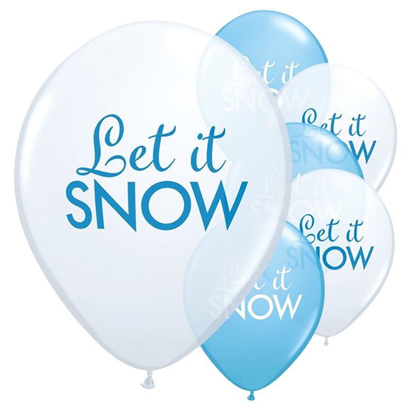 Party Camel - Let It Snow Balloons, 6pcs