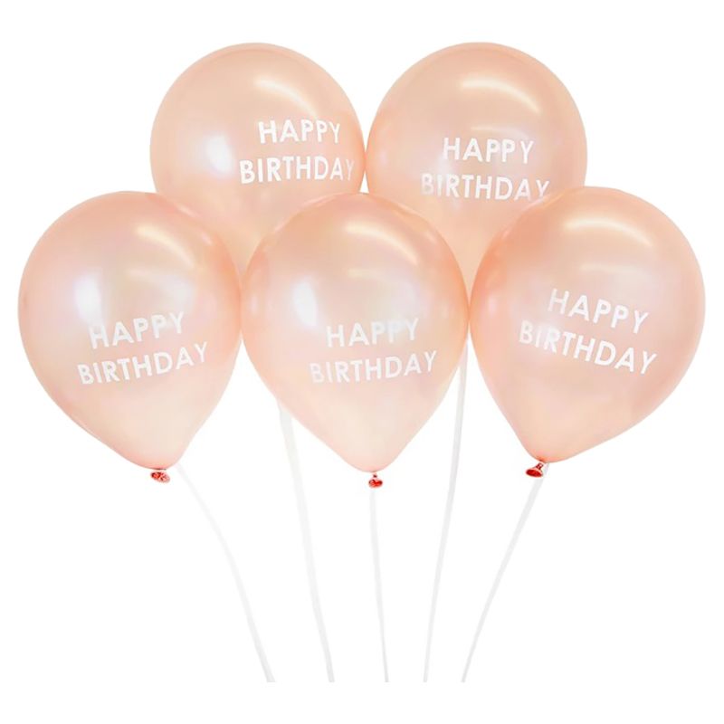 Talking Tables - Happy Birthday Balloons - Rose Gold