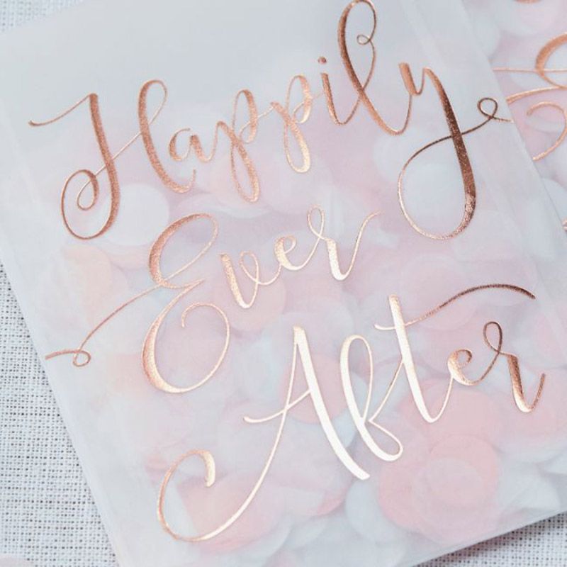 Ginger Ray - Happily Ever After Tissue Confetti Envelope