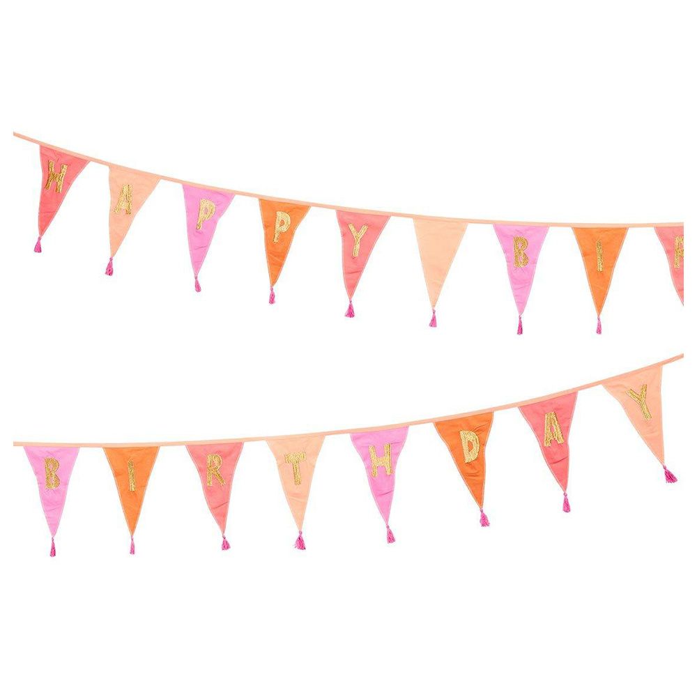 Talking Tables - Happy Birthday Fabric Bunting