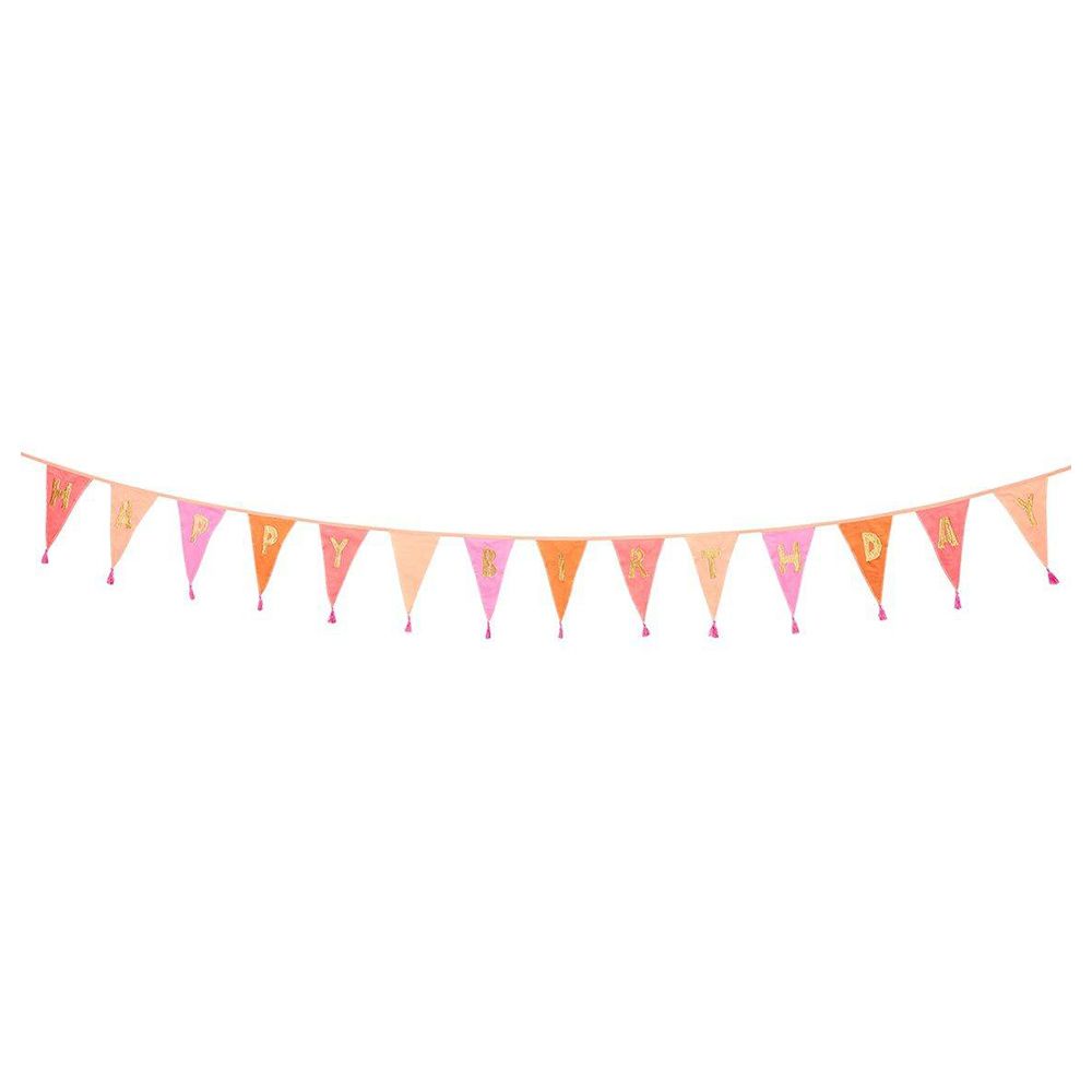 Talking Tables - Happy Birthday Fabric Bunting