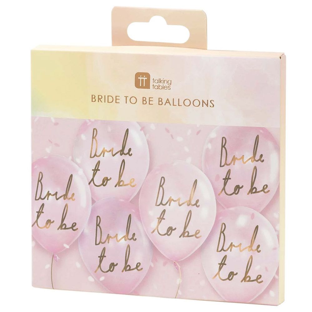 Talking Tables Blossom Girls Bride To Be Balloons Pink