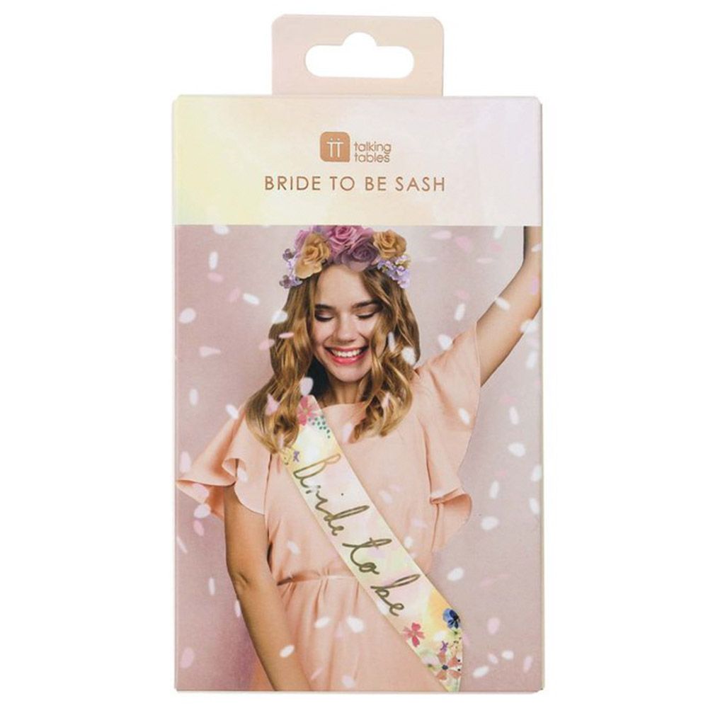 Talking Tables Blossom Girls Bride To Be Sash