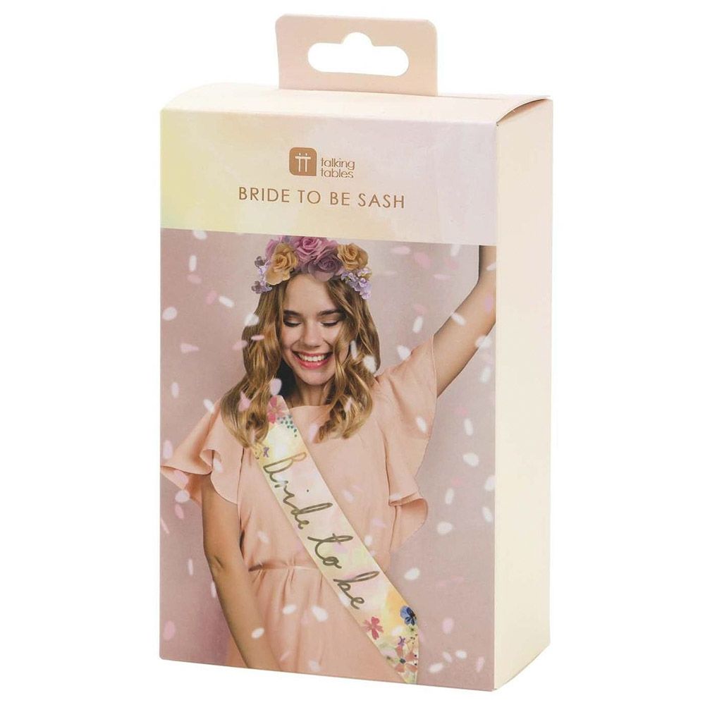 Talking Tables Blossom Girls Bride To Be Sash