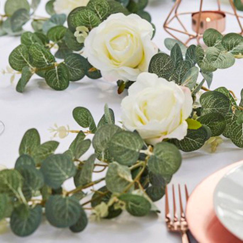 Ginger Ray - Eucalyptus & White Flower Garland