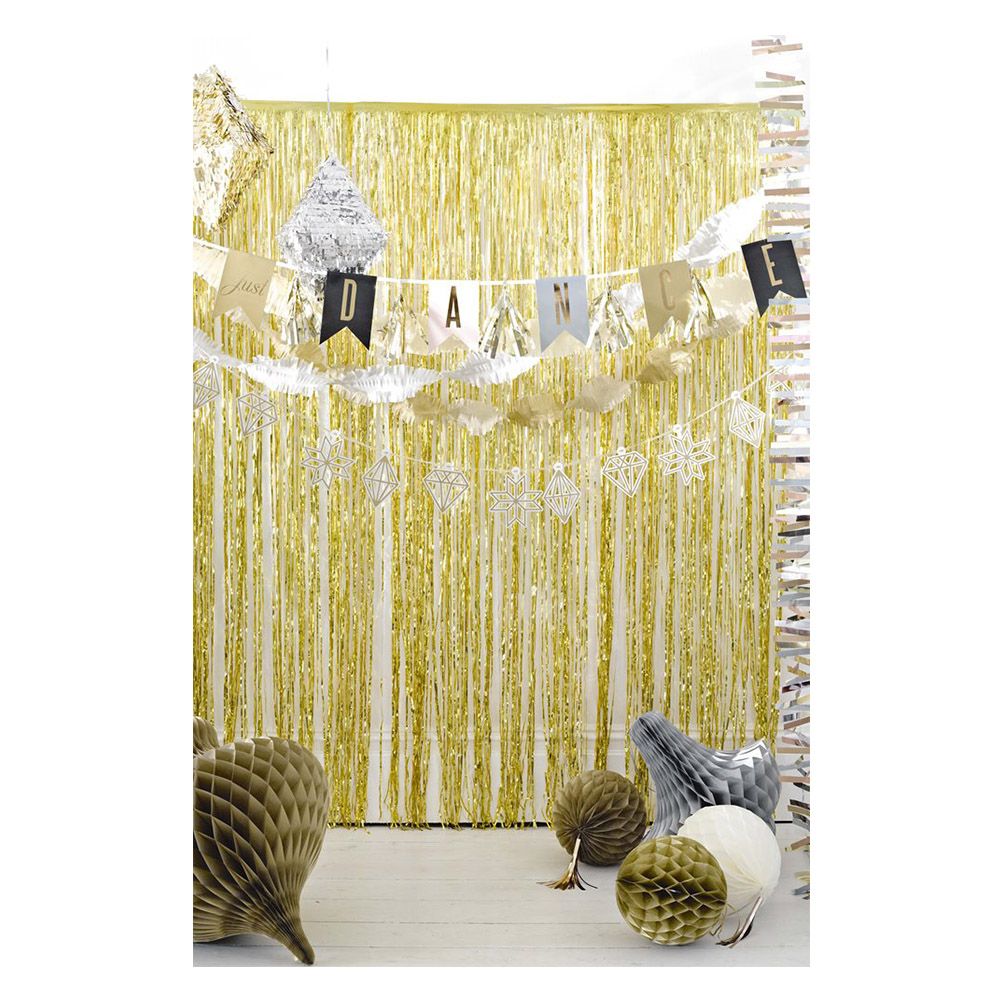 Party Camel - Glitterati Foil Curtain - Gold