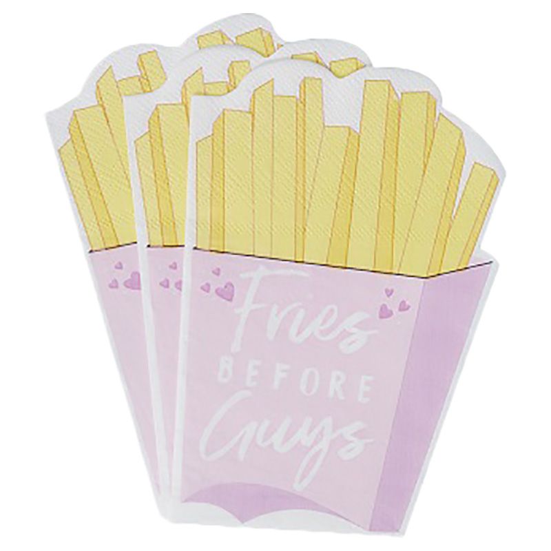 Ginger Ray - Fries Before Guys Paper Napkins