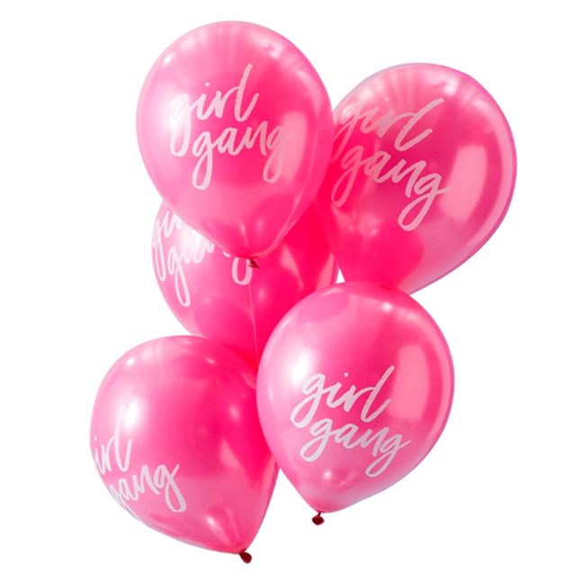 Ginger Ray - Girl Gang Balloons - Pink