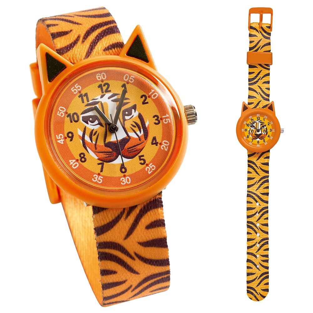 Djeco - Tiger Watches - Orange