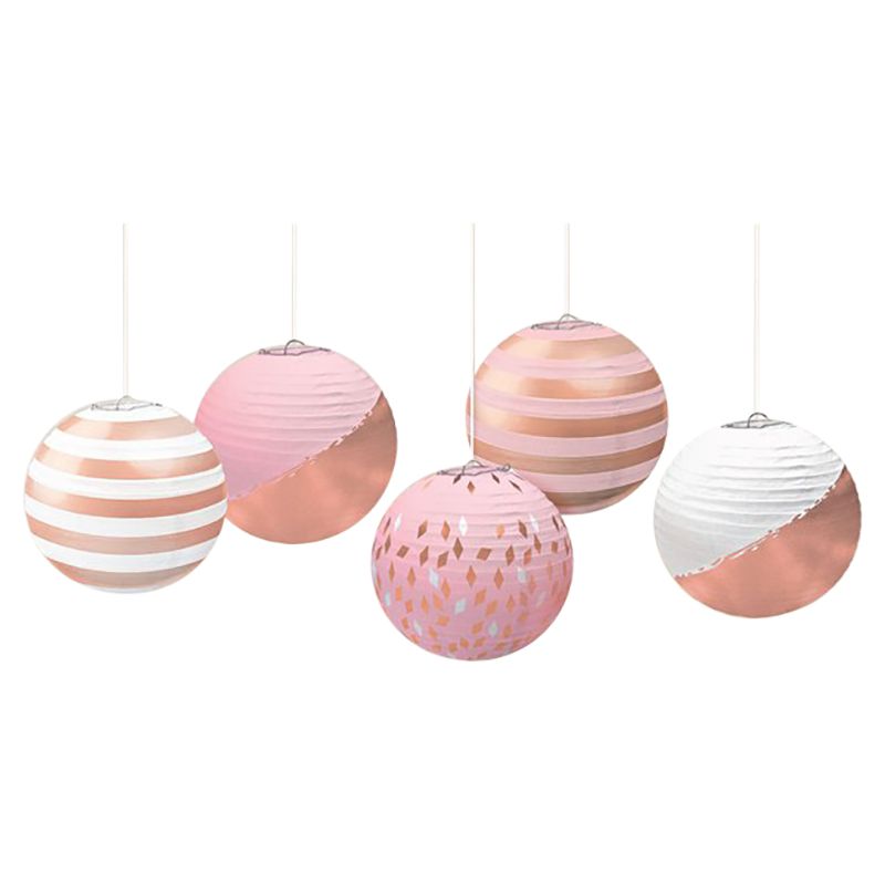 Party Camel - Blush Paper Lantern - 5pcs - Rose Gold