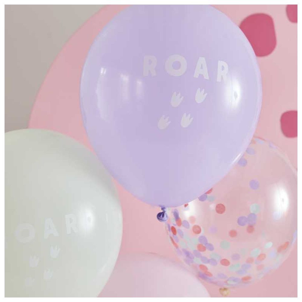 Ginger Ray - Pink, Lilac & Pastel Green Roar Balloon