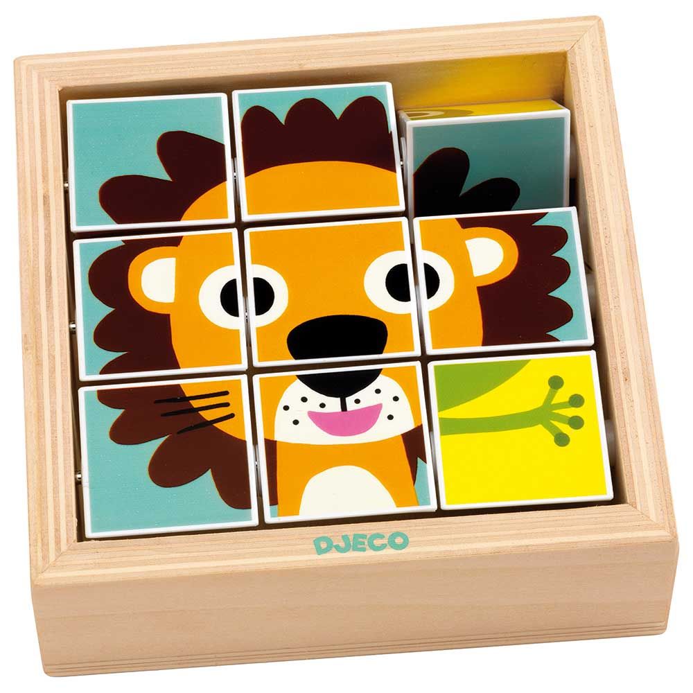 DJECO - Wooden Block Tournanimo Puzzle