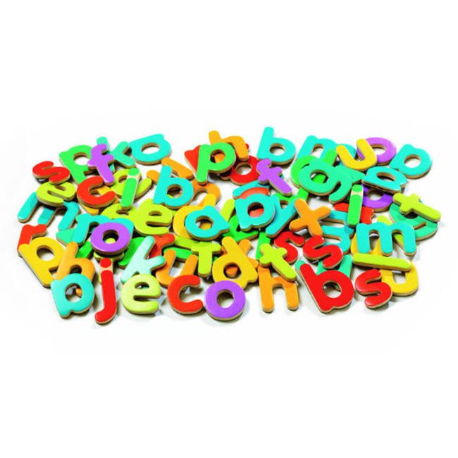 Djeco - 83 Wooden Magnetic Script Letters