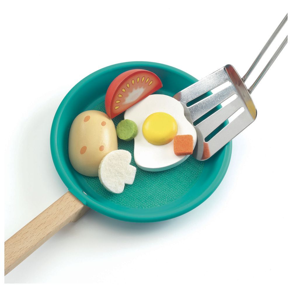 Djeco - Cook & Scratch - Wooden Food and Utensils