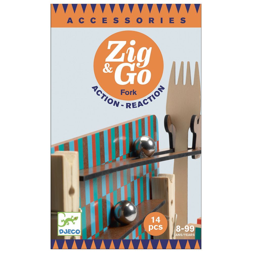 Djeco - Zig & Go Fork Building Toy - 14pcs