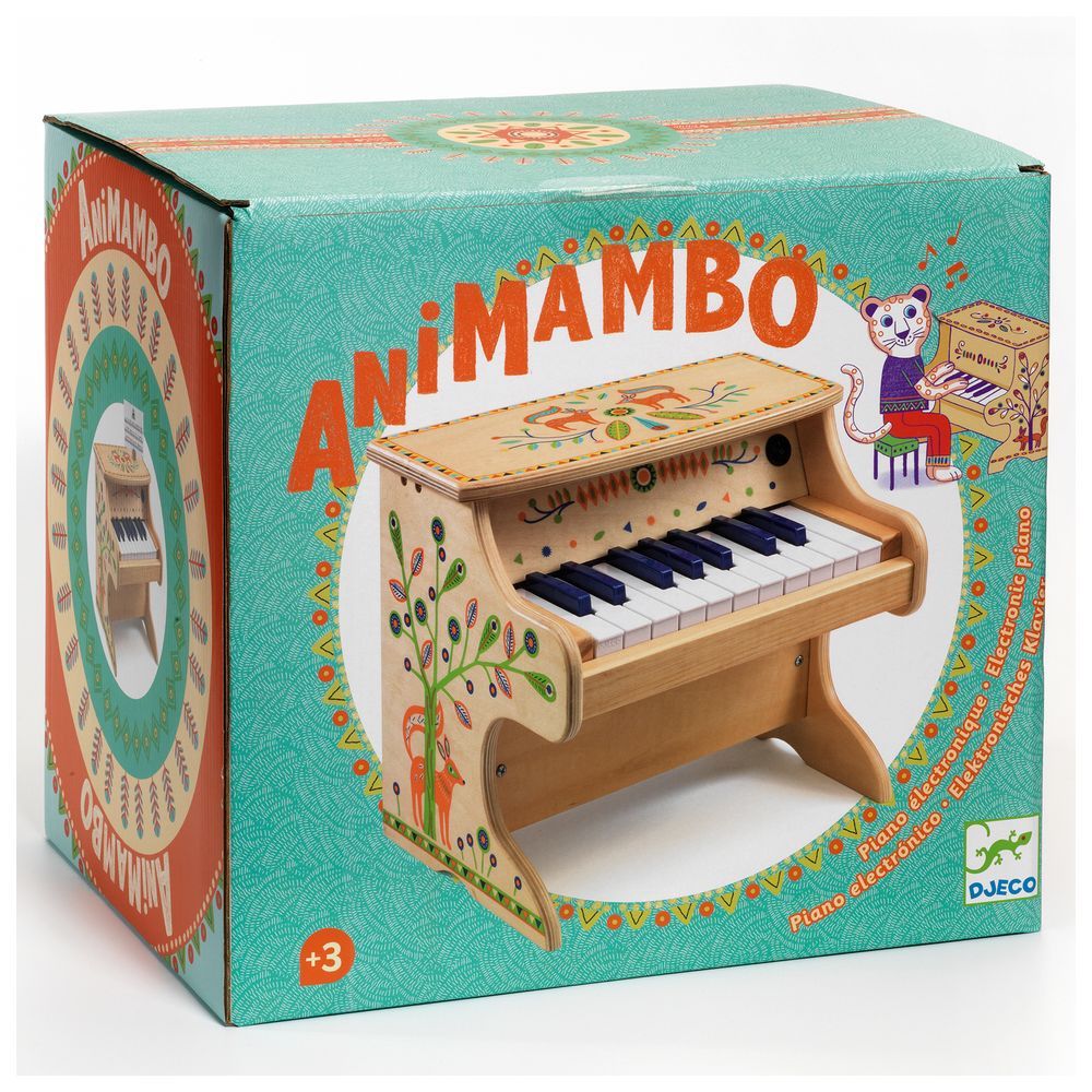 Djeco - Animambo Electronic Piano 18 Keys 