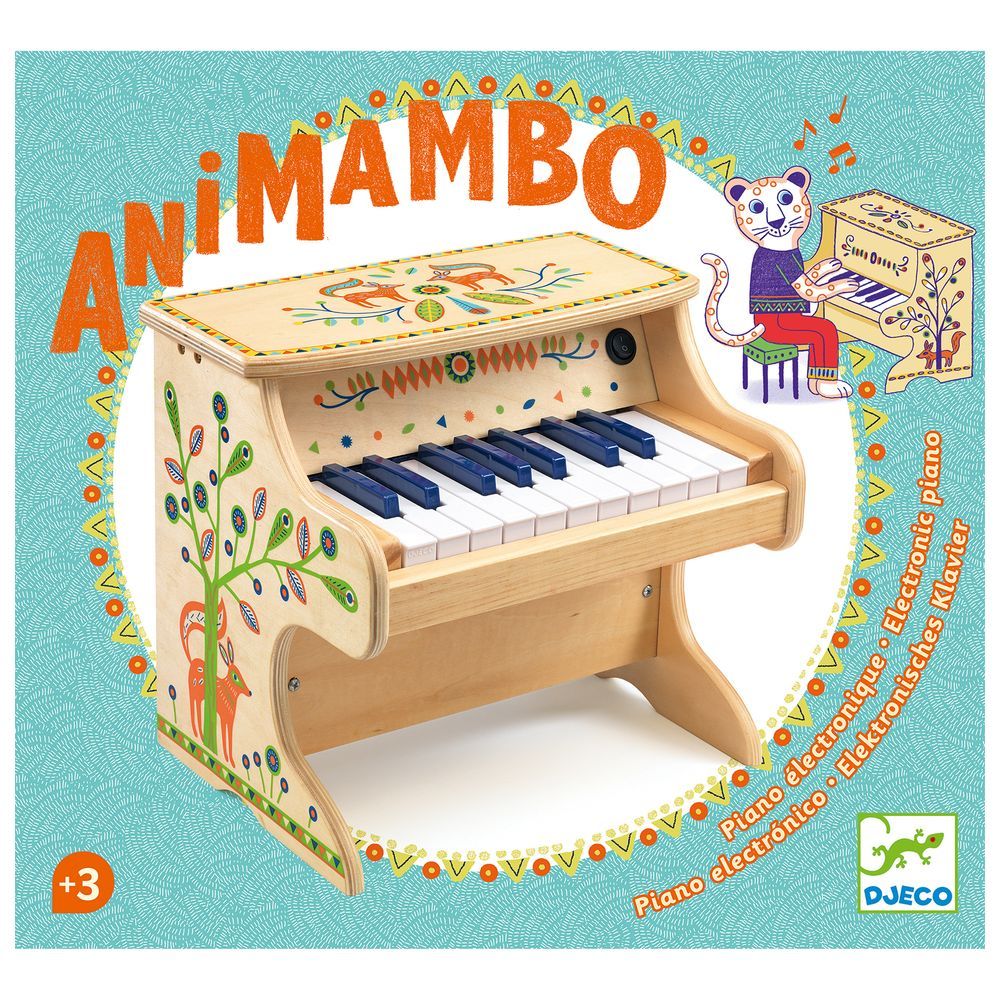 Djeco - Animambo Electronic Piano 18 Keys 