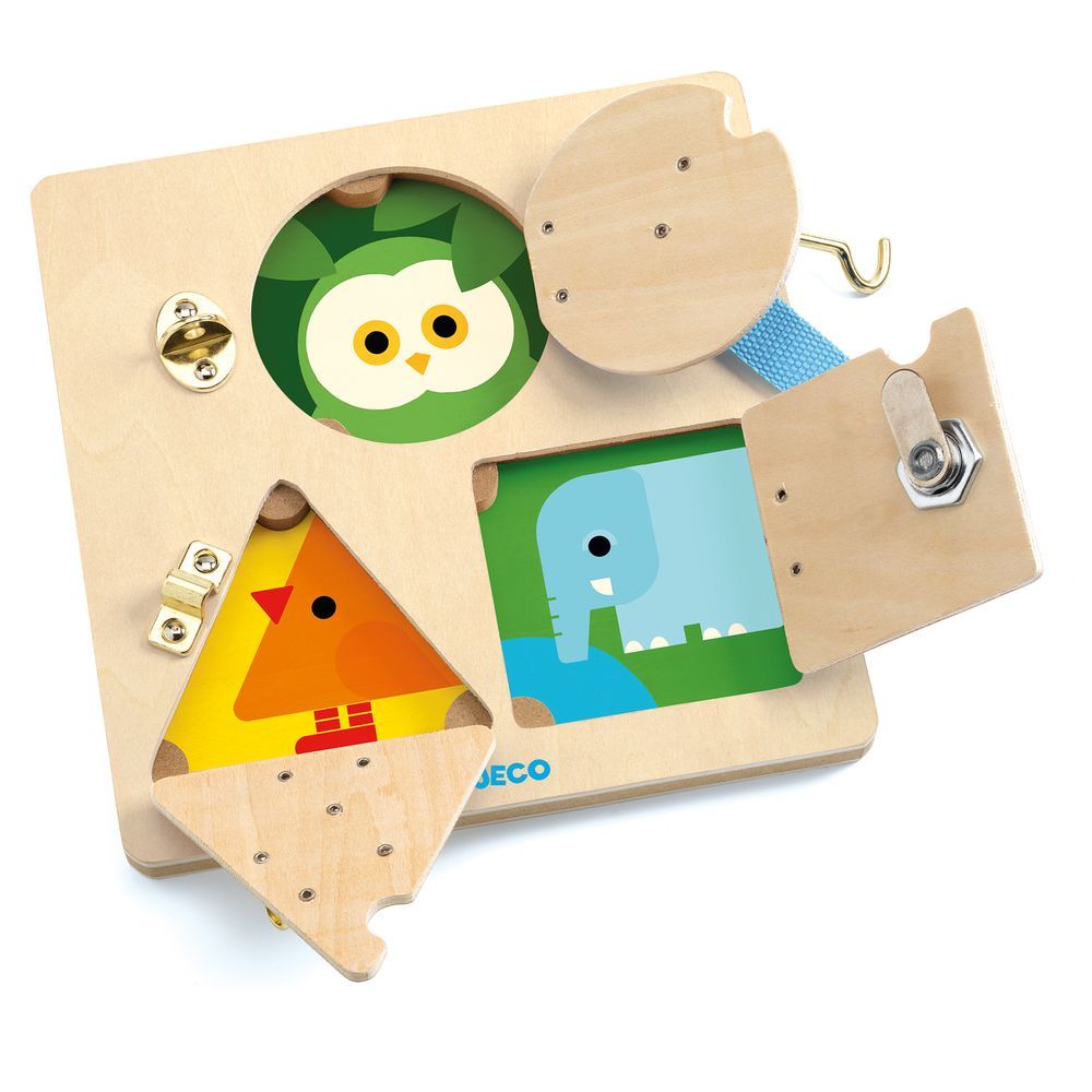 Djeco - Lock Basic Wooden Puzzle