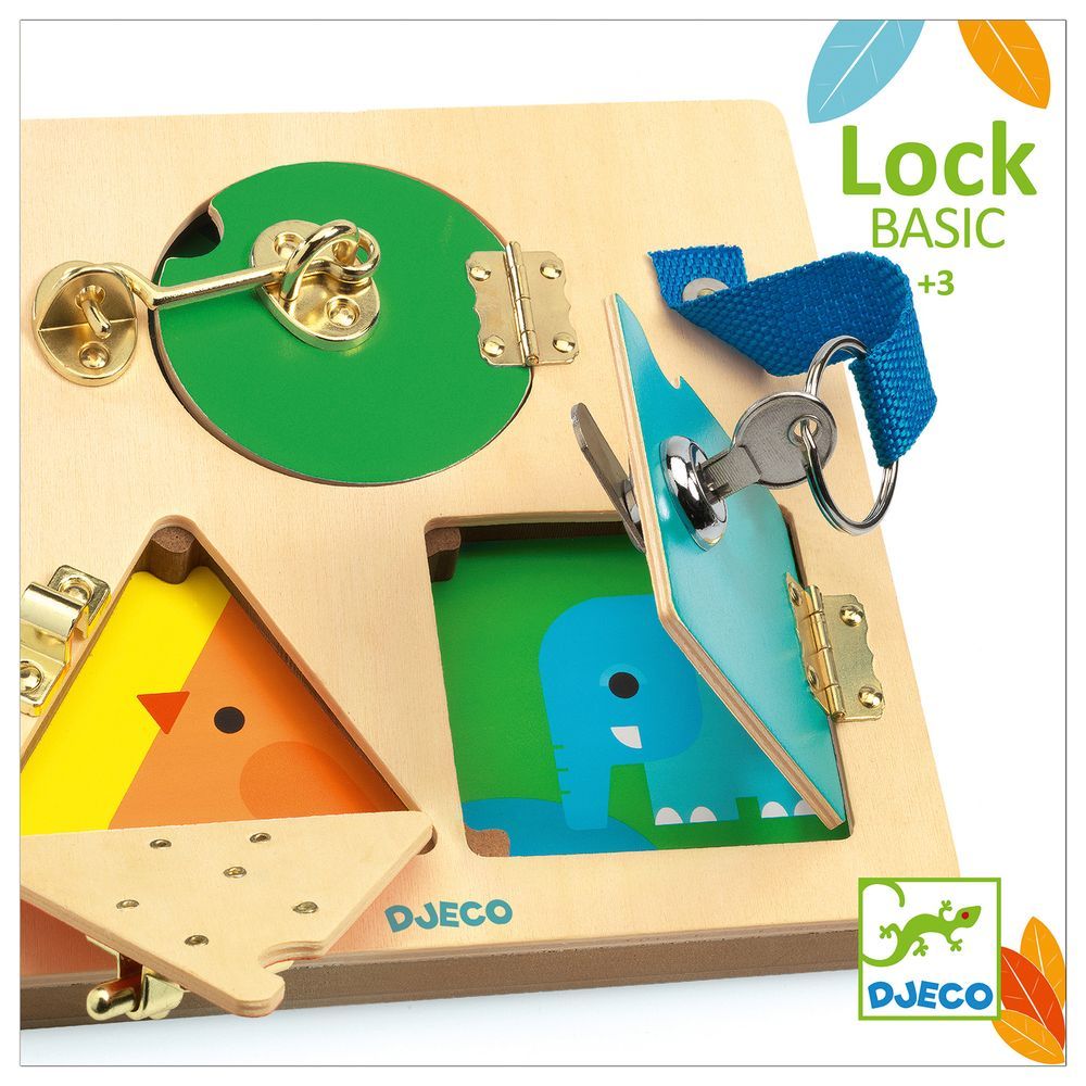 Djeco - Lock Basic Wooden Puzzle