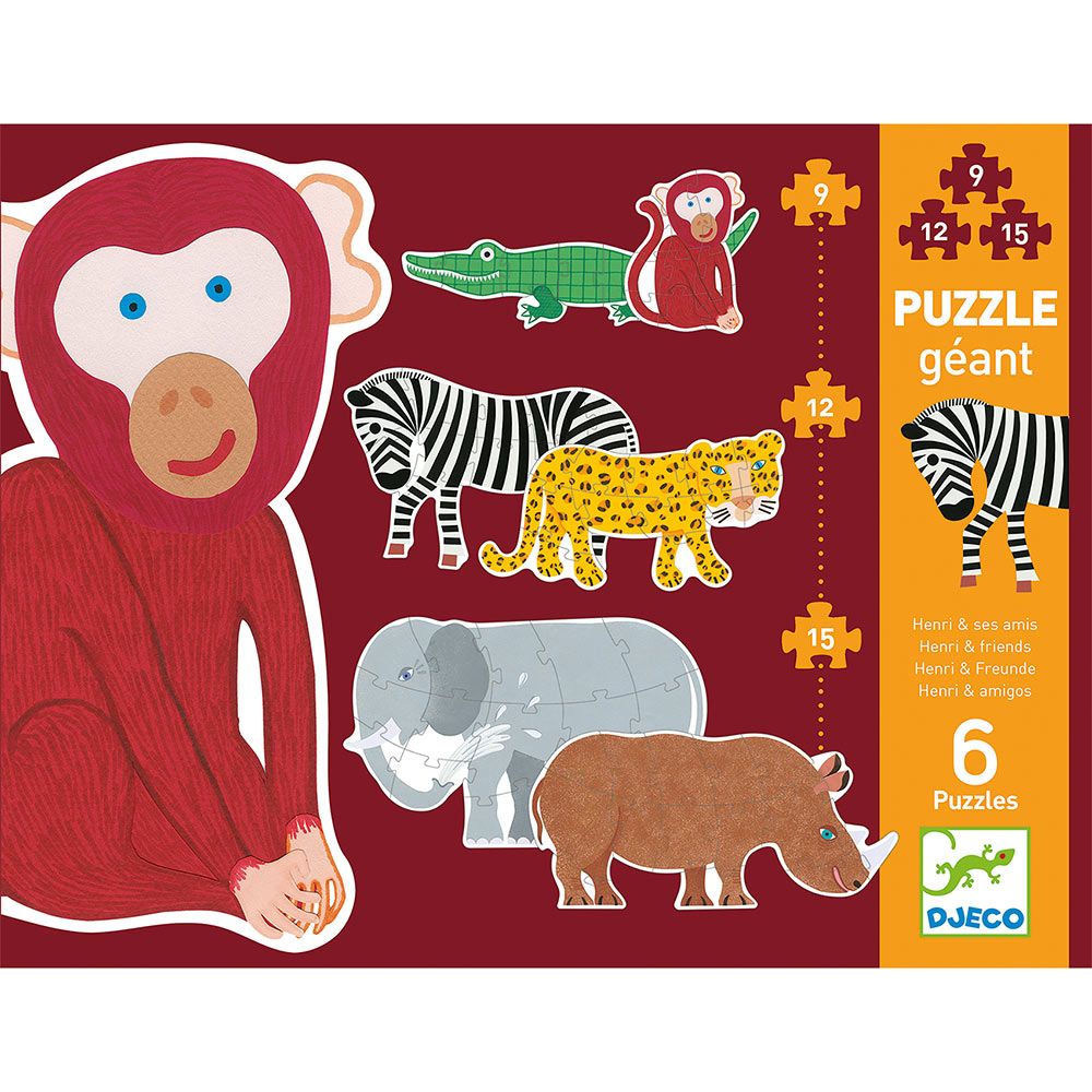 Djeco - Henri & Friends Giant Puzzle